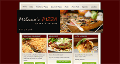 Desktop Screenshot of milanospizza.com.au
