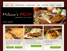 Tablet Screenshot of milanospizza.com.au